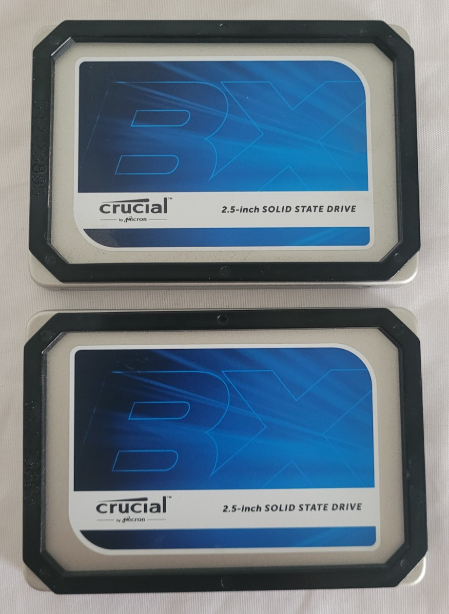 Crucial BX200 240GB 2.5" SATA SSD CT240BX200SSD1 100% Health (Lot of 2)