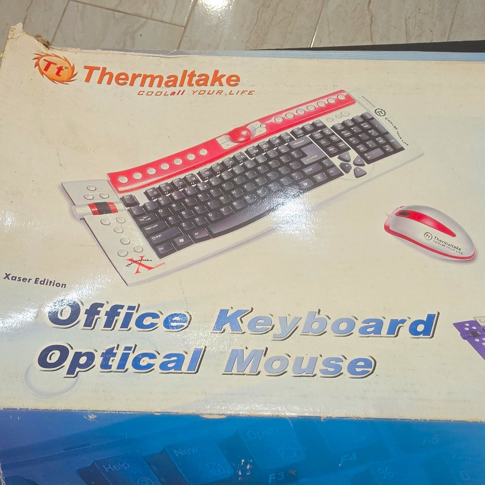 Thermaltake Xaser III Wired USB Keyboard & Optical Mouse Combo QWERTY 400 DPI