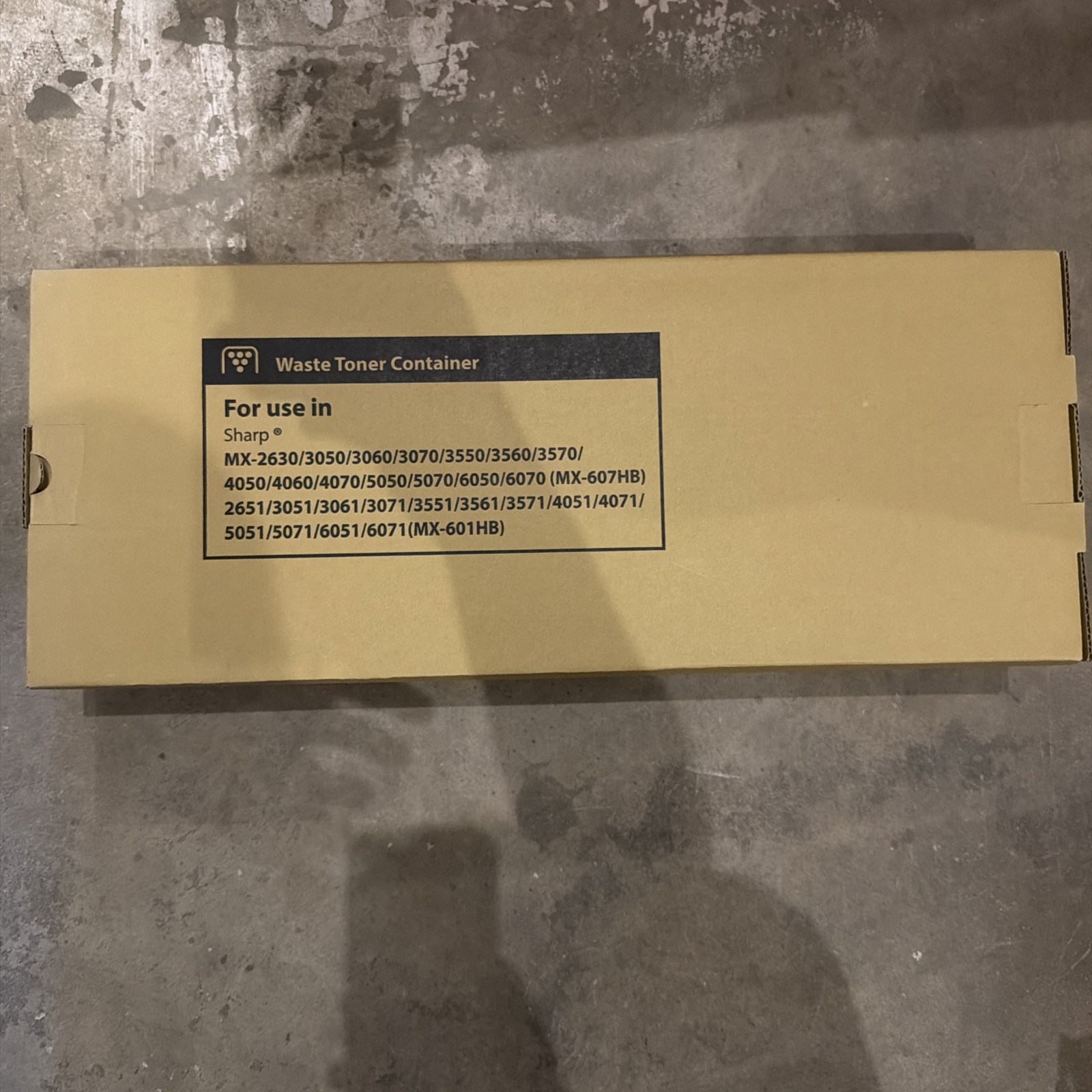 MX-607HB MX607HB WASTE TONER COLLECTION CONTAINER FOR SHARP MX 2630 2651 MX3050