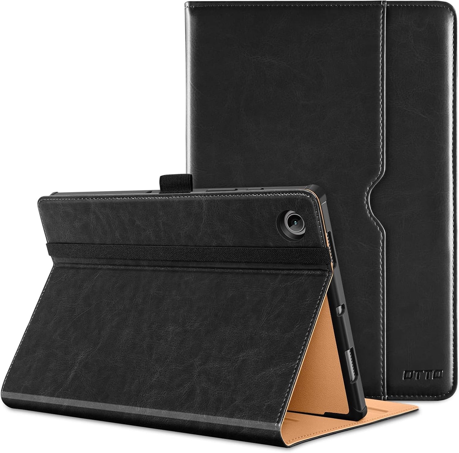 DTTO for Samsung Galaxy Tab A8 10.5 Inch Case 2022, Premium Leather A-Black 