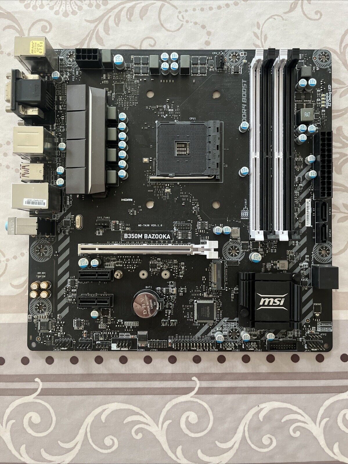 MSI B350M BAZOOKA AM4 AMD B350 Micro ATX Motherboard