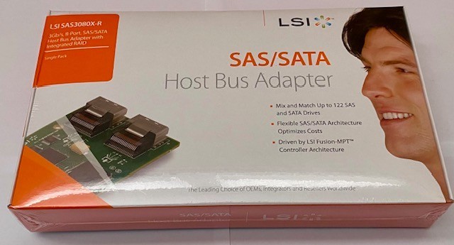 LSI SAS/SATA 8 Port 3GB Host Bus Adapters w/ Integrated RAID SAS3080X-R