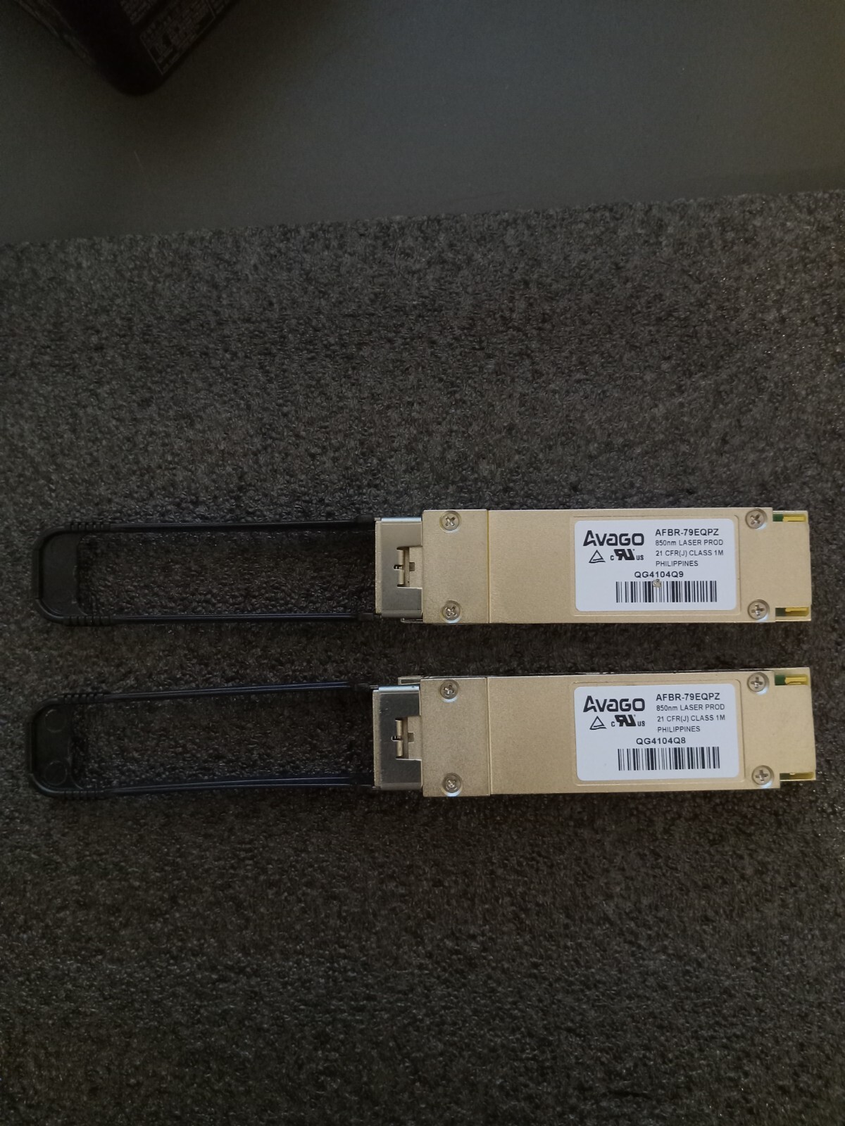 LOT OF 2 Avago AFBR-79EQPZ QG4104Q9 850nm Transceiver Module