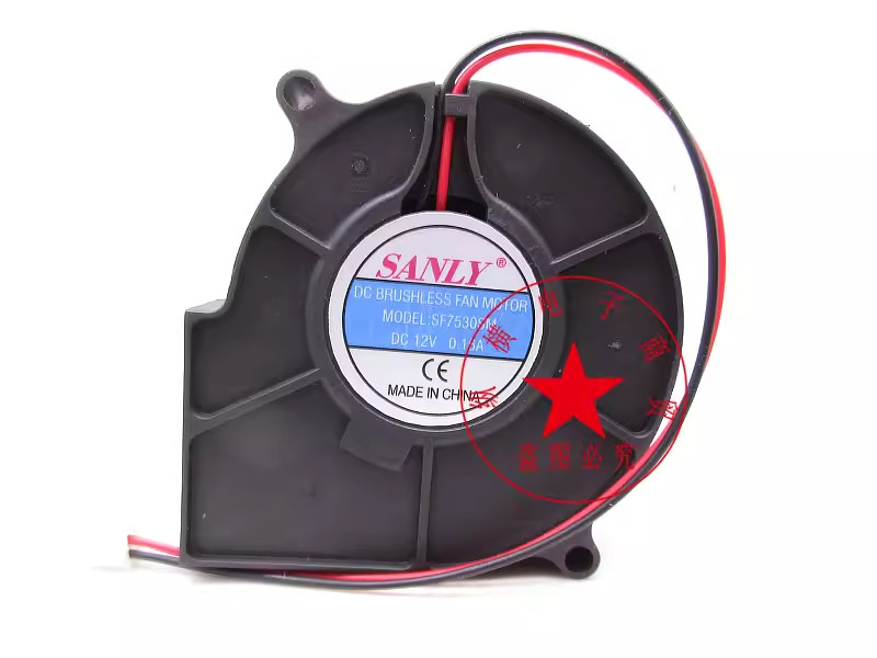 1PC SANLY 7530 12V 0.12A SF7530SM Silent Turboblower Cooling Fan