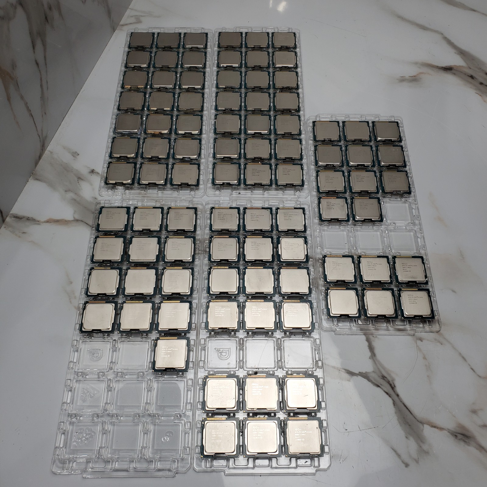 (Lot of 90) Intel 3rd Gen Core i3 i5 i7 Desktop CPUs – Mixed B Grade Lot READ