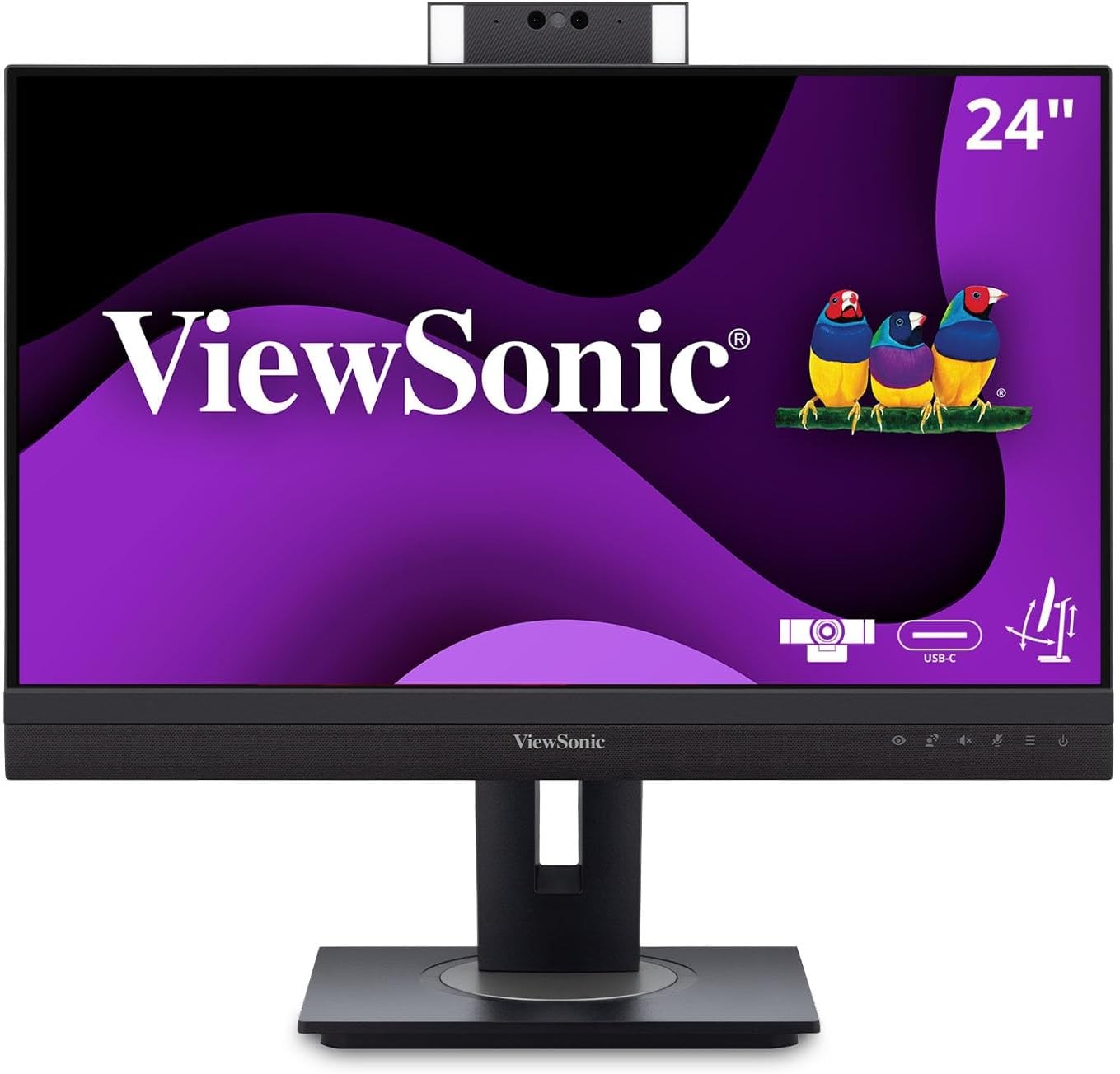 ViewSonic VG2457V-S 24" 1080p Conferencing Monitor, Black-Certified Refurbished
