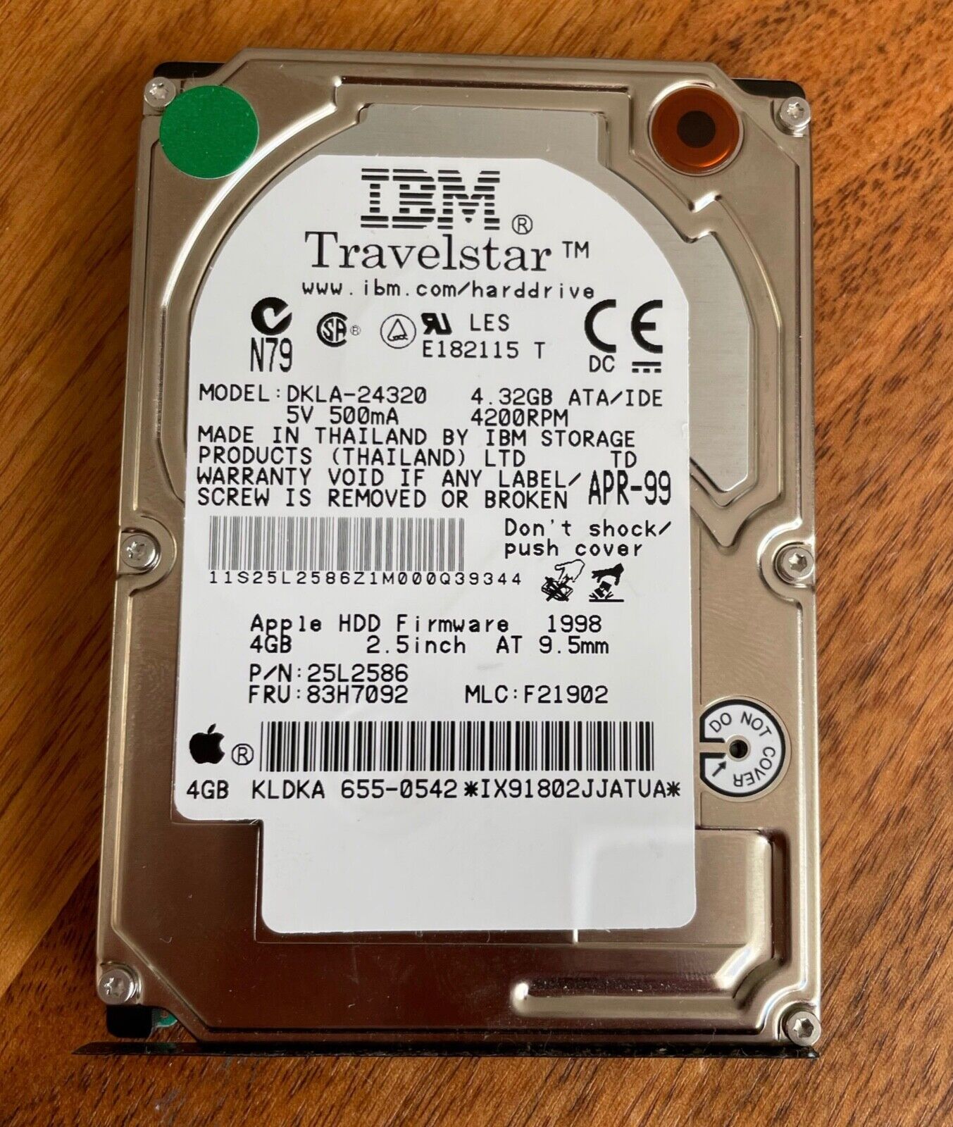 IBM Travelstar IDE/PATA 4320 MB, DKLA-24320, 2.5