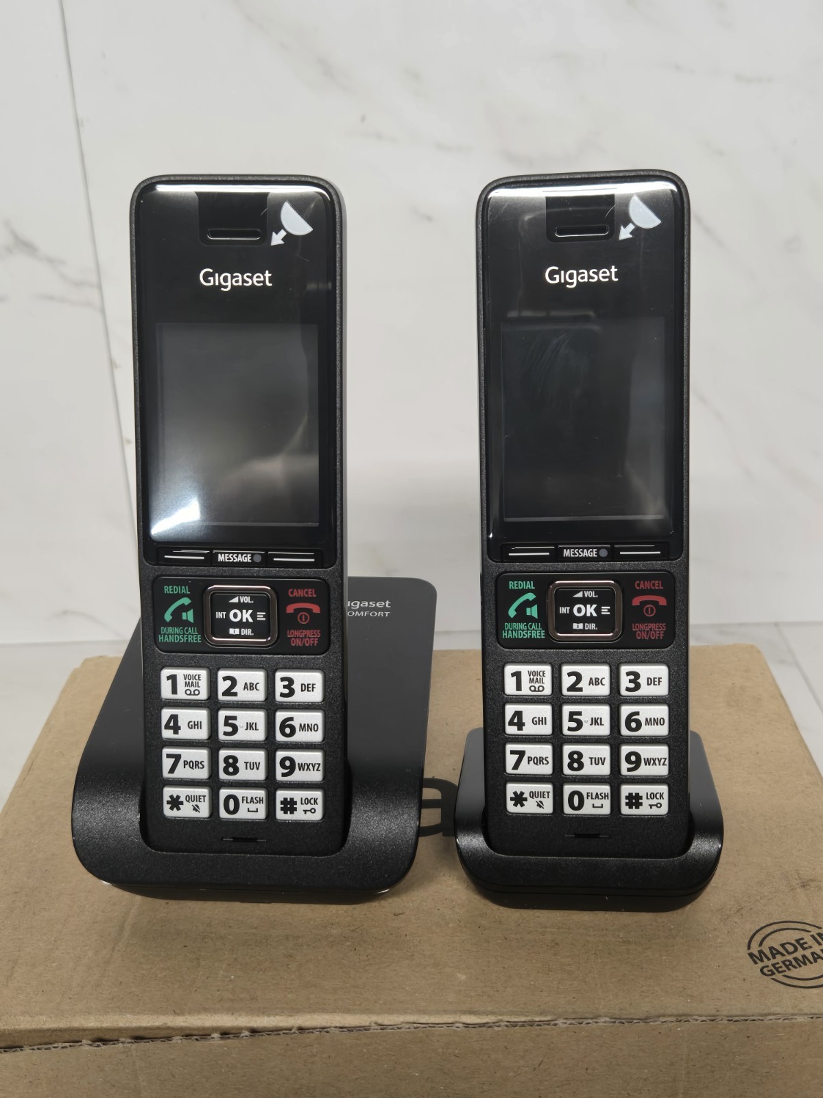 Cordless Phone 2 Handsets Gigaset Comfort 552 Duo Hands Free Titanium Phones