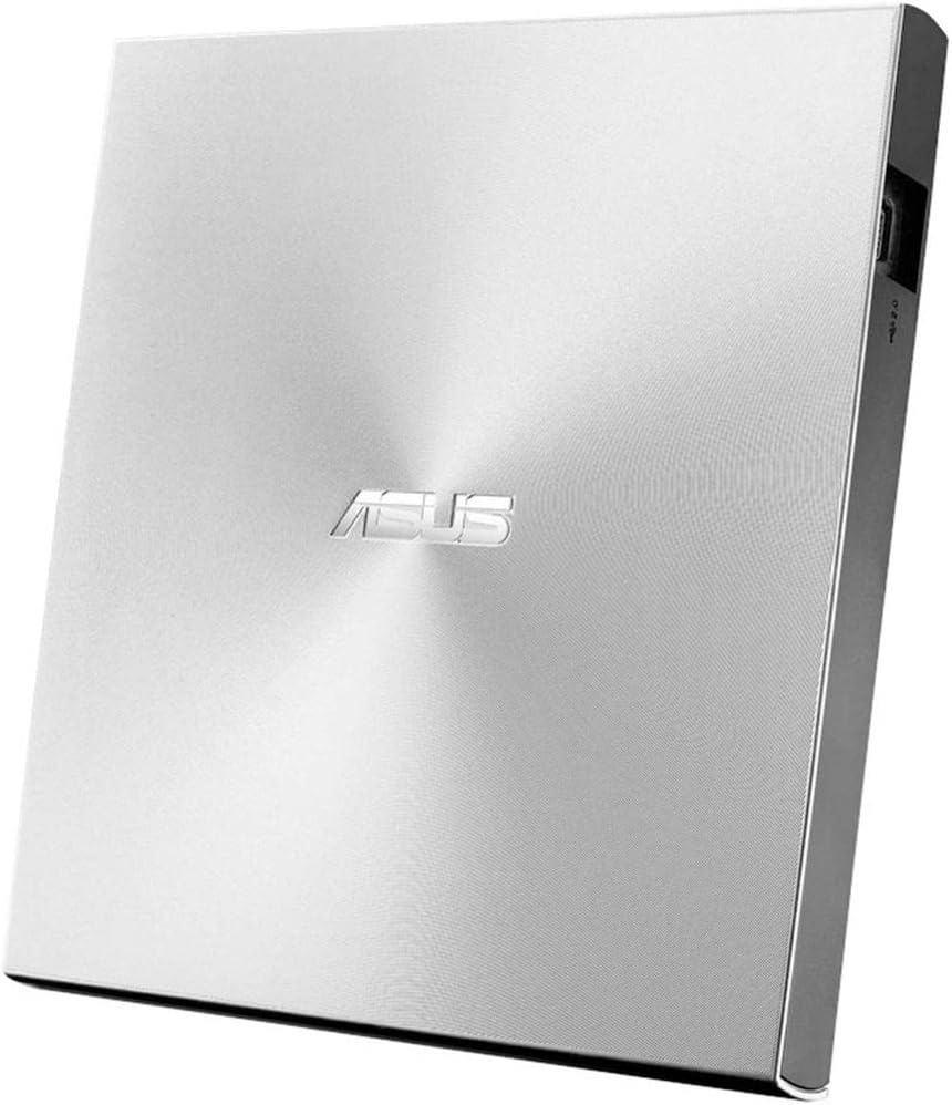 ASUS Zendrive Silver 13Mm External 8X DVD/ Burner Drive +/-RW with M-Disc Suppor