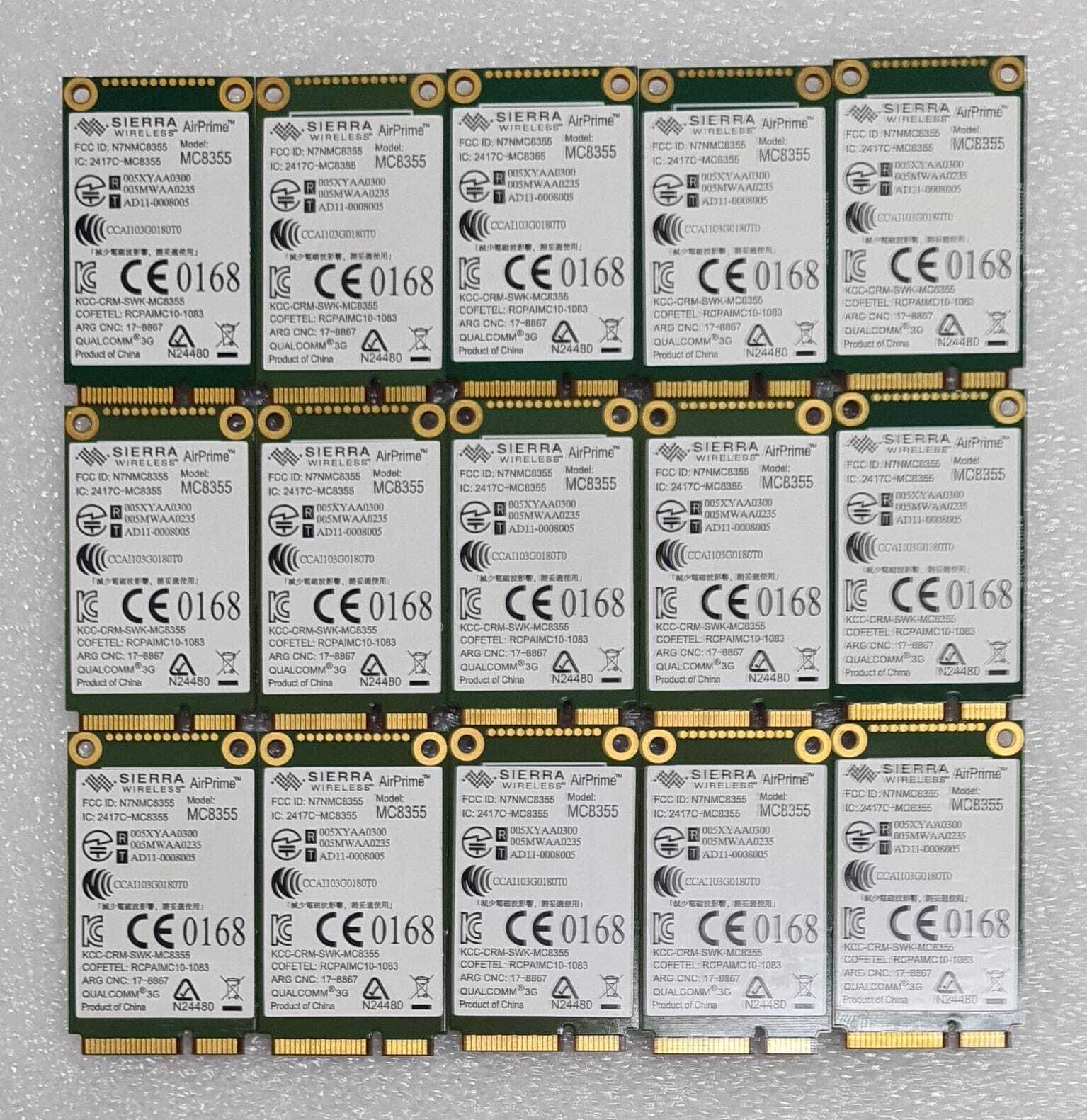 [LOT OF 40] SIERRA WIRELESS AirPrime MC8355 Card 20-VM173-P4 T77Z204 QUALCOMM