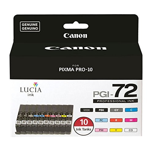 Canon 6402B007 LUCIA PGI-72 Ink Cartridge Set 10 Colors