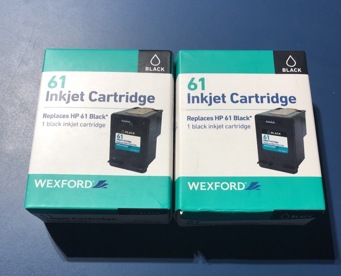 2 pack Wexford Inkjet Cartridges 61  Black
