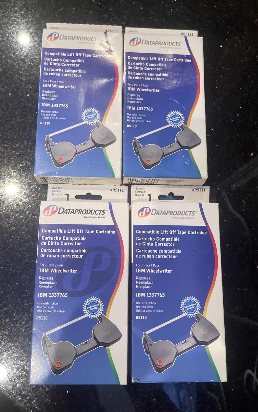 4 DataProducts Lift Off Tape Cartridge IBM Wheelwriter 1337765 #R5111 NEW