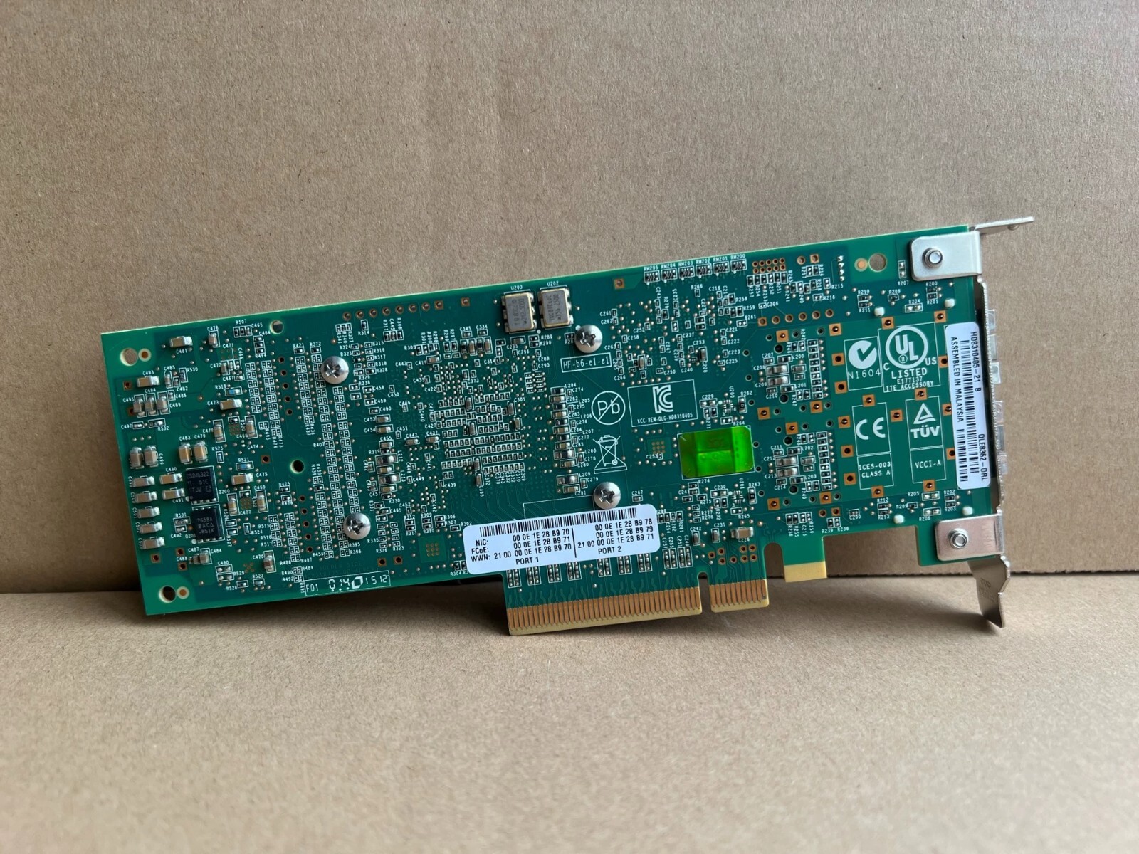 SUN Oracle 7023303 / QLE8362-ORL Dual 16GB Host Bus Adapter PCI-e Card - Low Pro