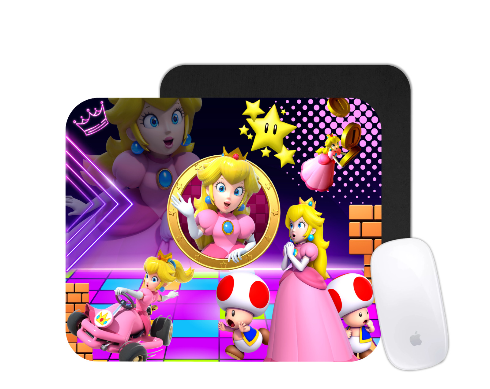 Princess Peach Mouse Pad – Cute Gamer Girl Desk Mat
