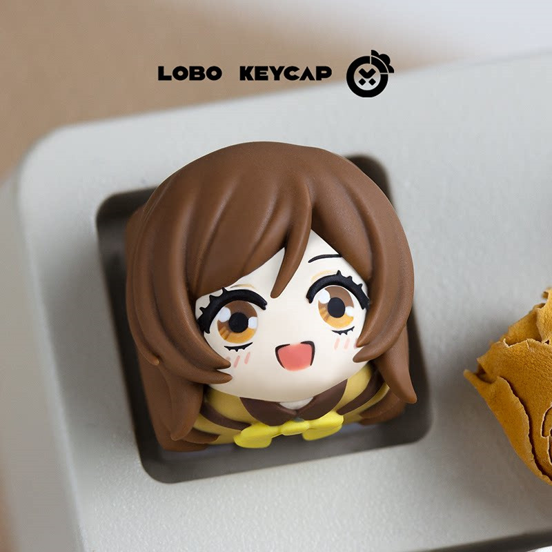Cute Kawaii Artisan Resin Keycap for Mechanical Keyboard Personalized Keycap