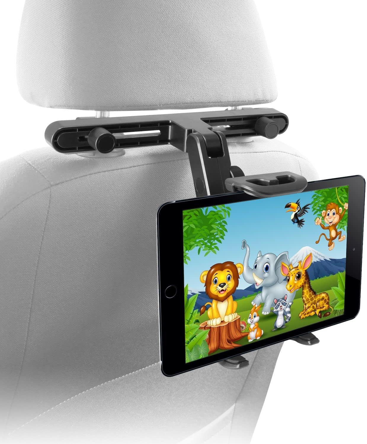 Macally Tablet Holder for Car Headrest | Ipad Backseat Mount for Kids | Fits 4.7