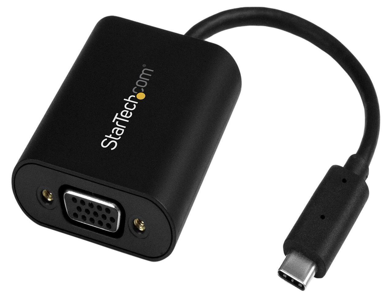 StarTech.com CDP2VGASA USB-C to VGA Adapter - with Presentation Mode Switch -