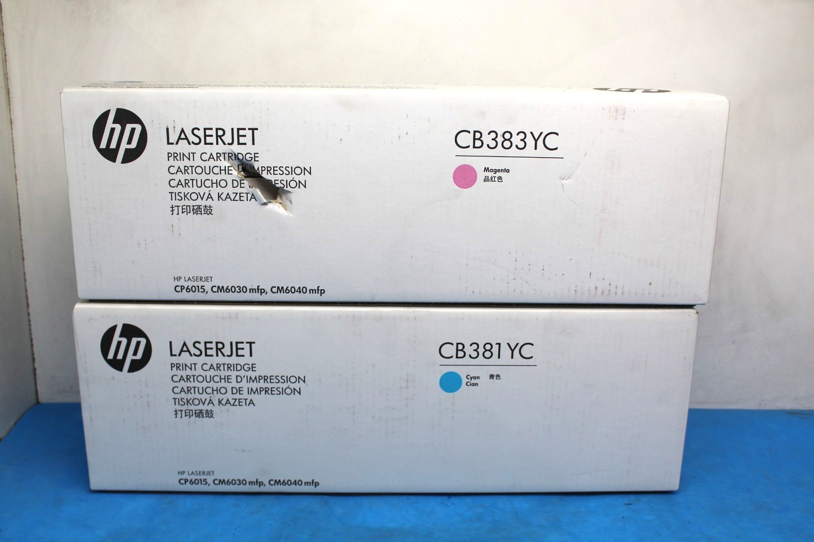 SET-2 Genuine HP 824A CB381YC-CYAN CB383YC-MAGENTA High Yield Toners SEALED T9A1