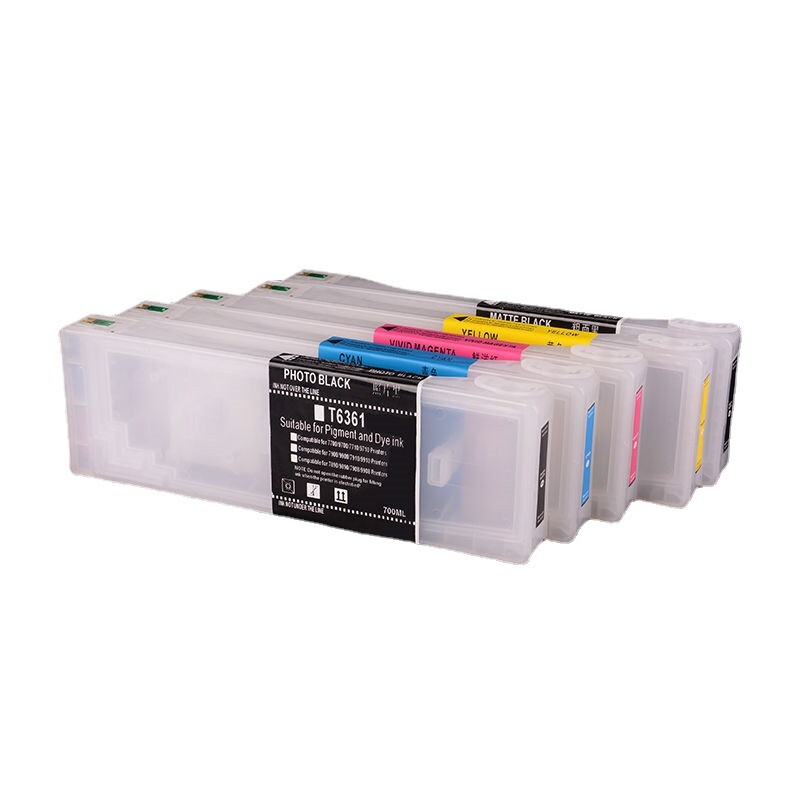 5*700ML Refillable Ink Cartridge With Chip For Epson 9700 7710 9710 7700