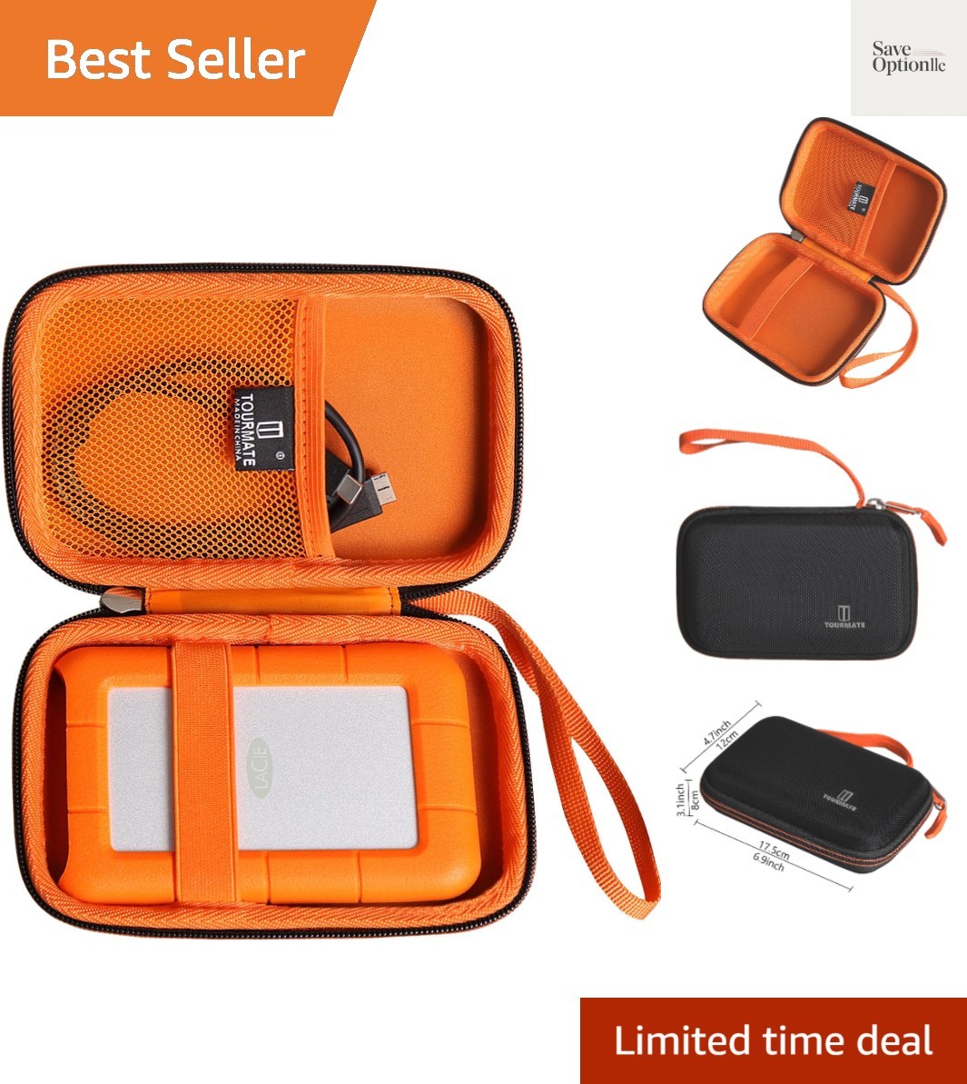 Hard Case Compatible for LaCie Rugged Mini 1TB/ 2TB/ 4TB/ 5TB External Hard D...