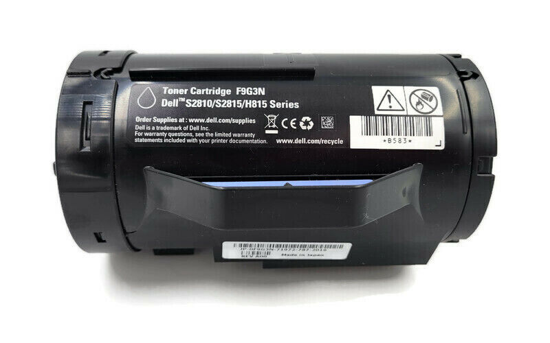 Genuine Dell F9g3n Toner Cartridge, Black For S2810/s2815/h815 Series