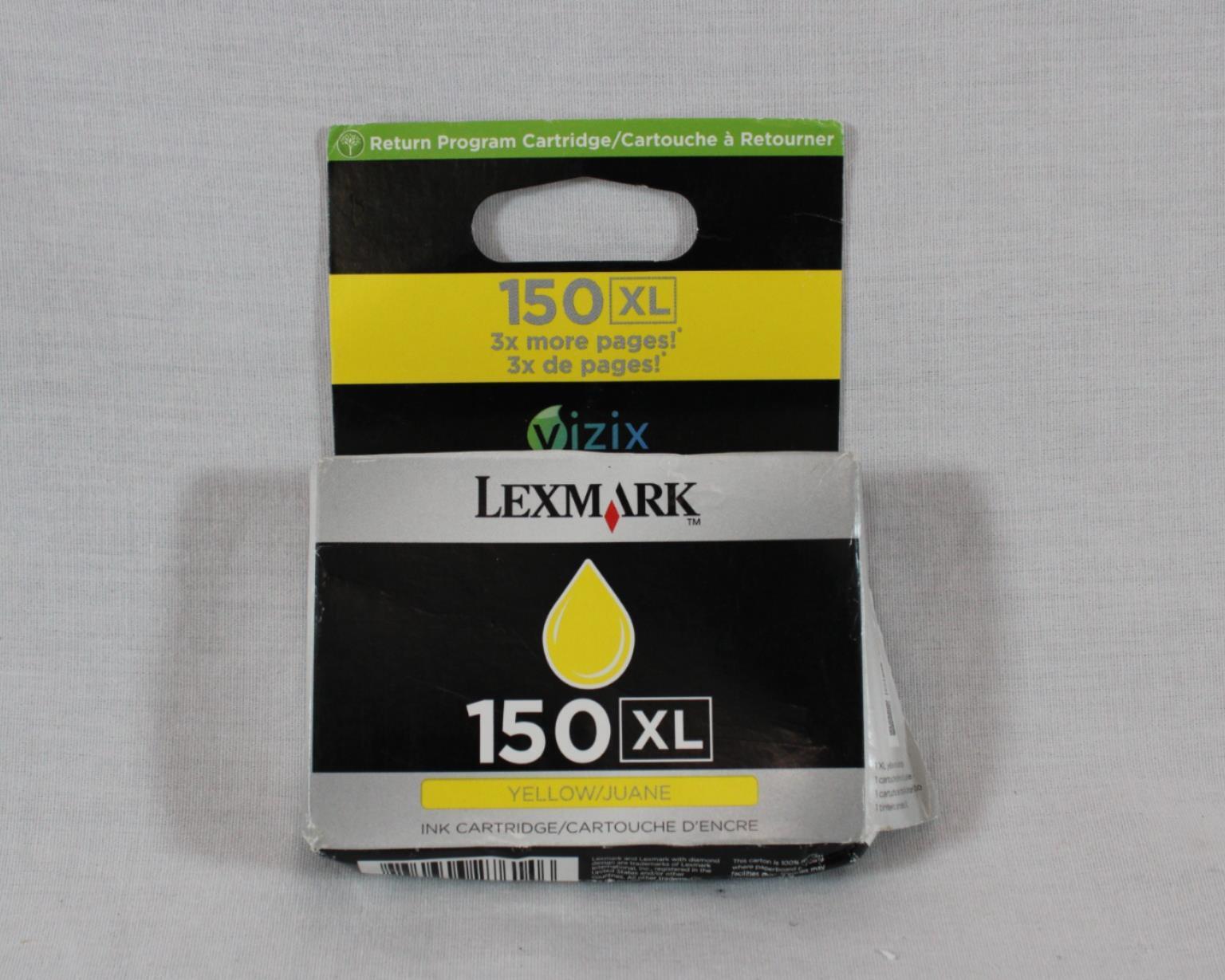 Genuine Lexmark 150XL Yellow Juane Ink Cartridge Genuine New A240