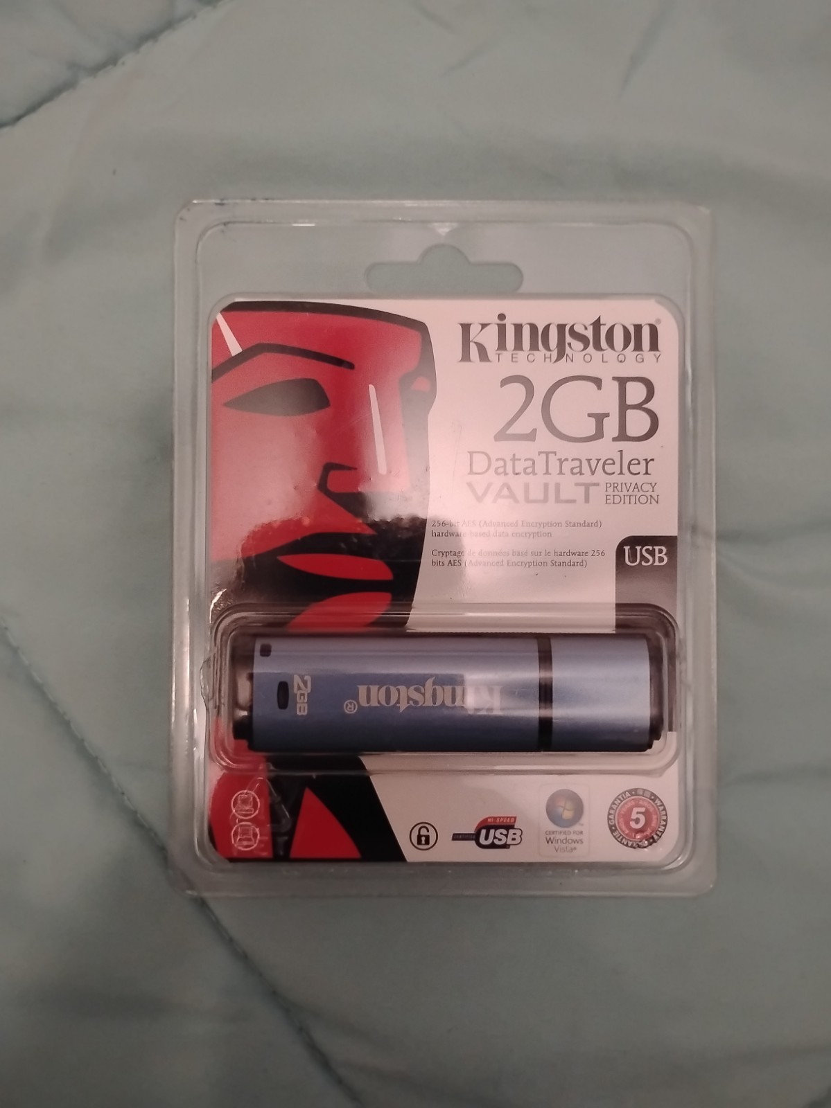 Kingston 2GB Data Traveler  Vault Privacy Edition USB Flash Drive