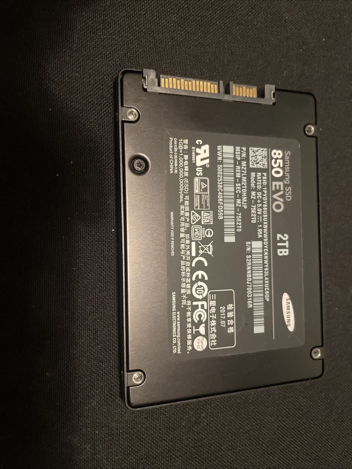 Samsung 850 EVO 2TB 2.5"