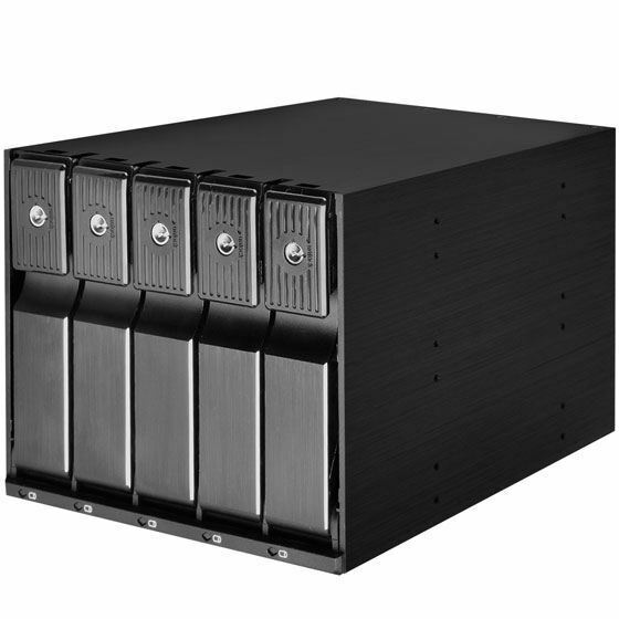 Silverstone SST-FS305B-12G 5 x 3.5in SAS/SATA HDD/SSD 5.25inch Bay Hot-Swap Cage