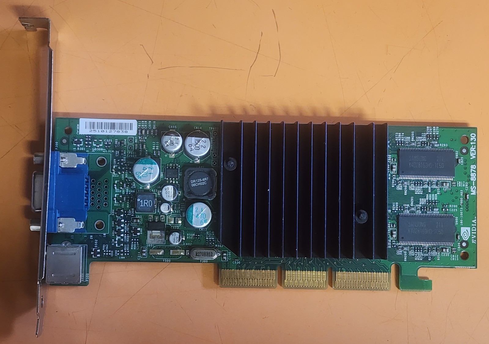 Dell (MSI) NVIDIA GeForce4 MX 420 64MB AGP Video Card - Tested - 5H175 MS-8878