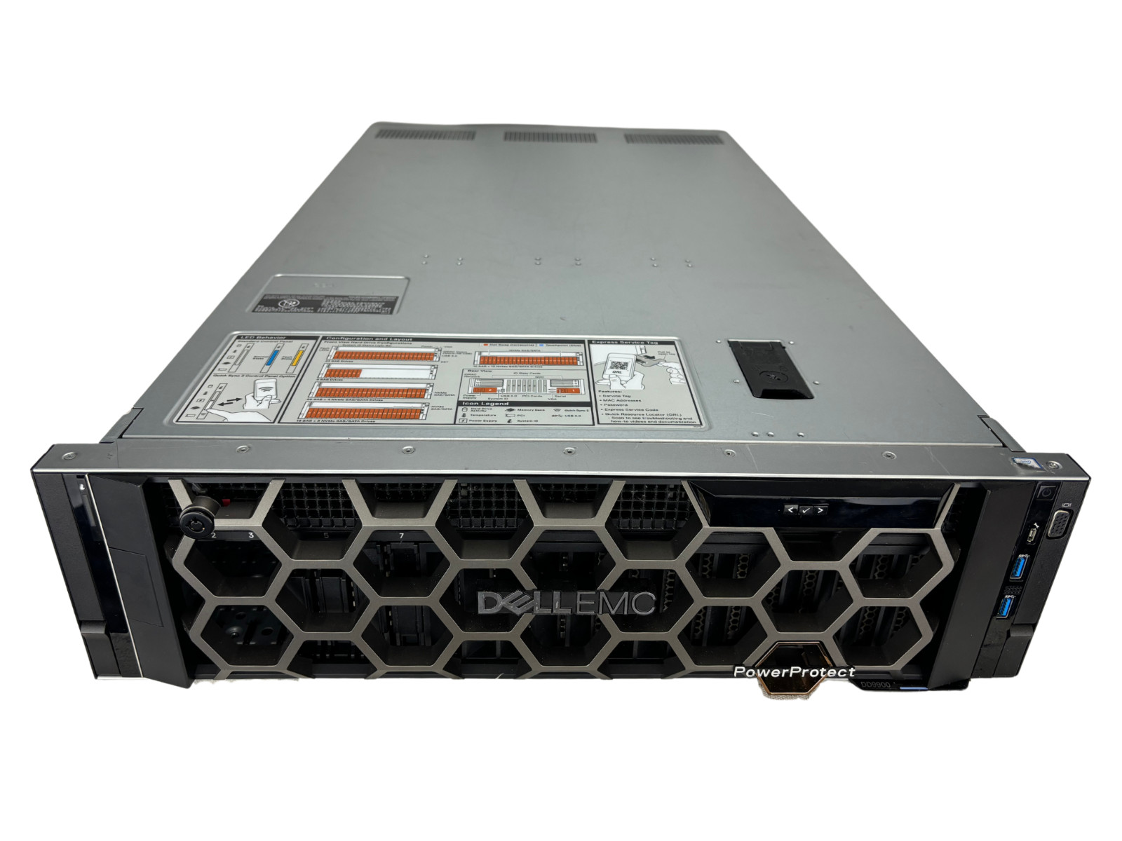 Dell PowerProtect DD9900 8bay 2.5" Appliance 2x 100GB Accelerator, HBA 330, RPS