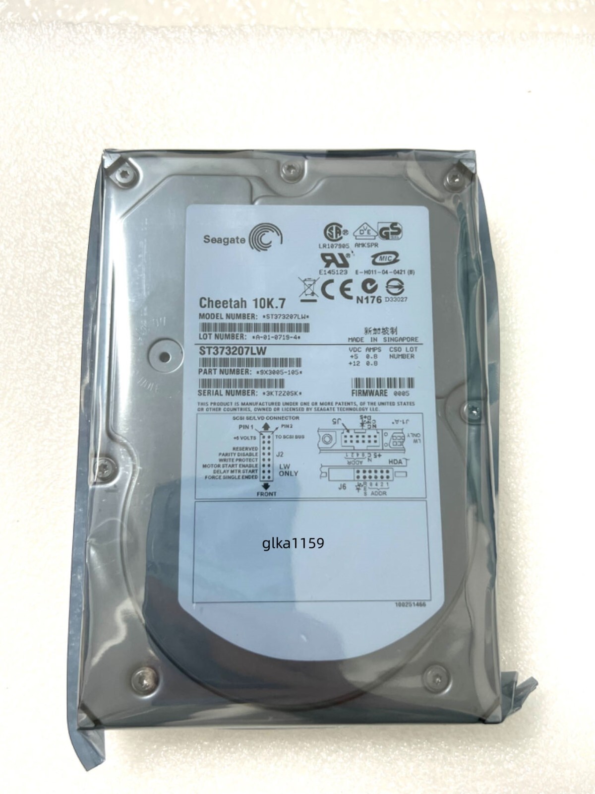 SEAGATE (ST373207LW) 73GB 10000 RPM ULTRA320 68PIN SCSI