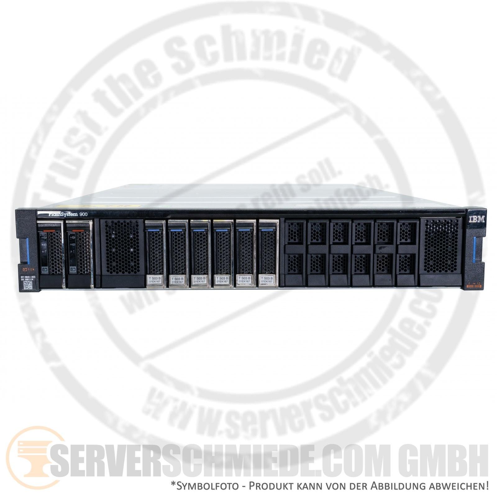 IBM All Flash AF 900 Raid SAN Storage 9843-AE3 8/16Gb * FC / QDR Infiniband * 2x P