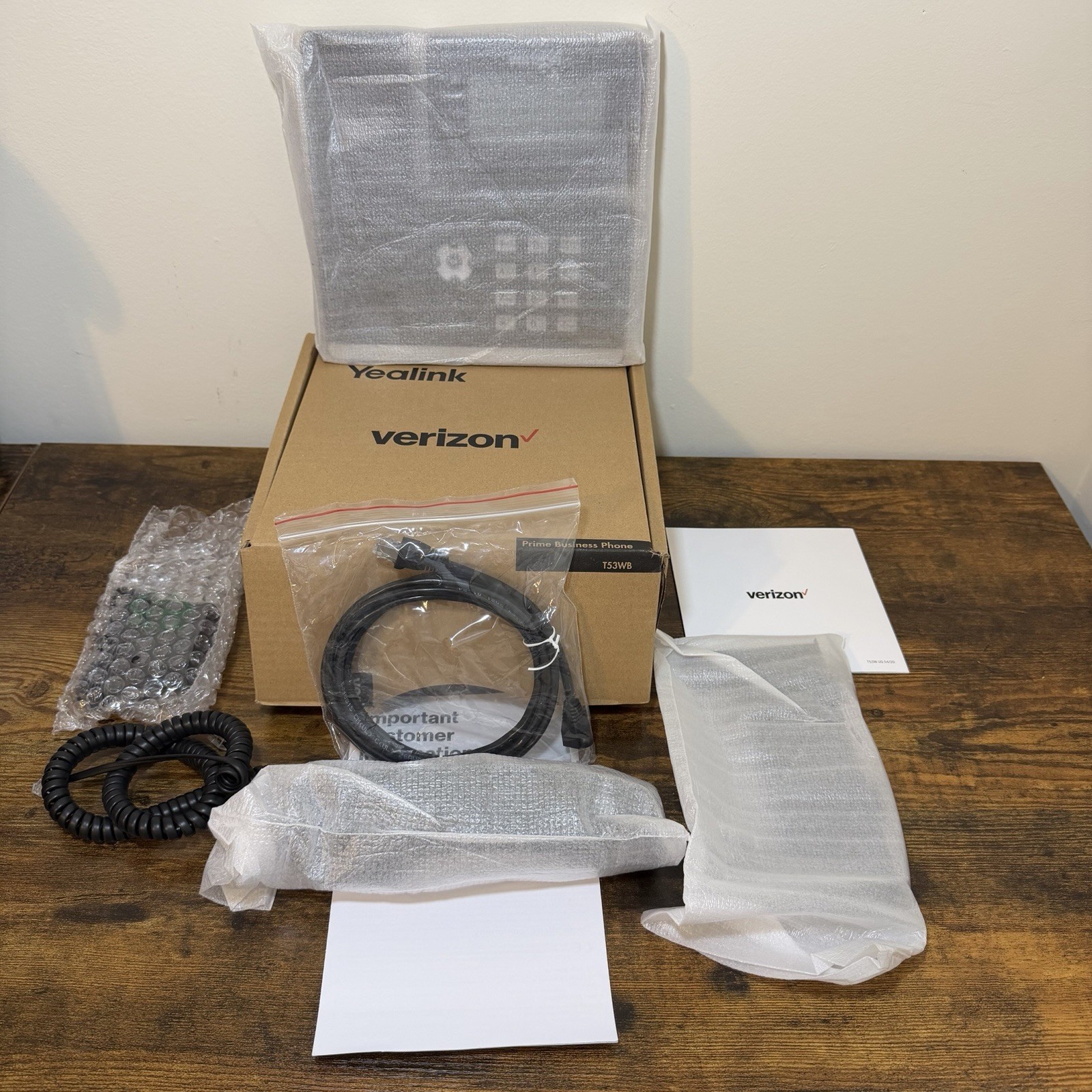 Yealink T53WB 12 Line Prime Business Phone Bluetooth, Wifi Capable