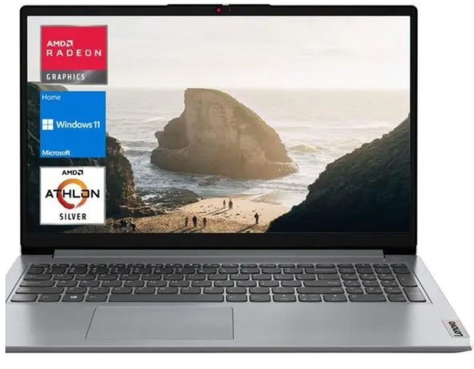 Lenovo IdeaPad 1 14" HD Laptop AMD Athlon 128GB SSD 4GB RAM Gray 