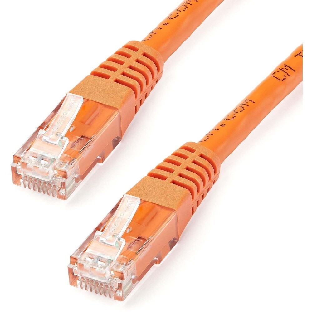 StarTech C6PATCH6OR StarTech Cable 6feet Cat6 Molded RJ45 UTP Gigabit Patch