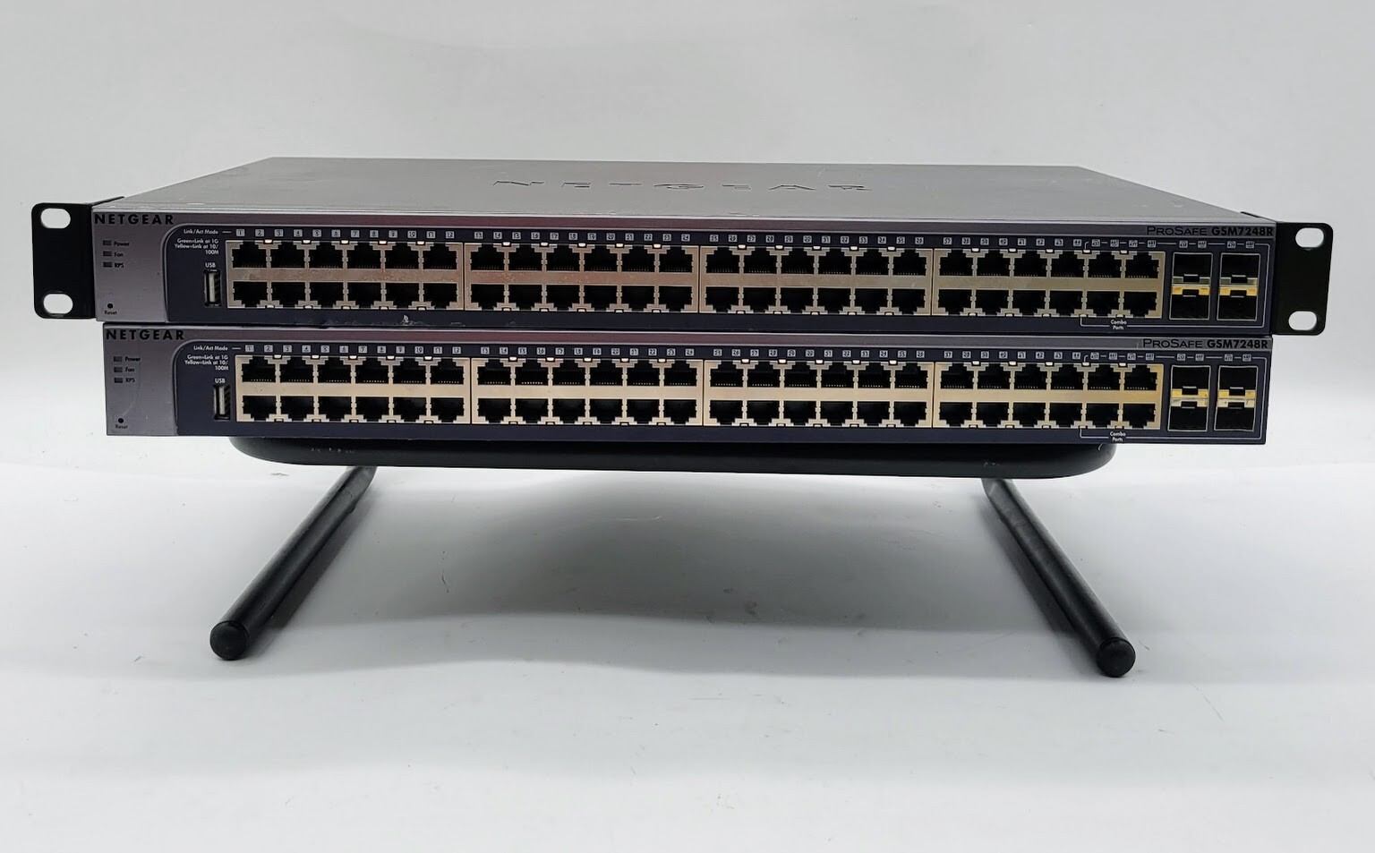 LOT OF 2 Netgear ProSafe GSM7248R 48G 4SFP Port L2 Managed Switch