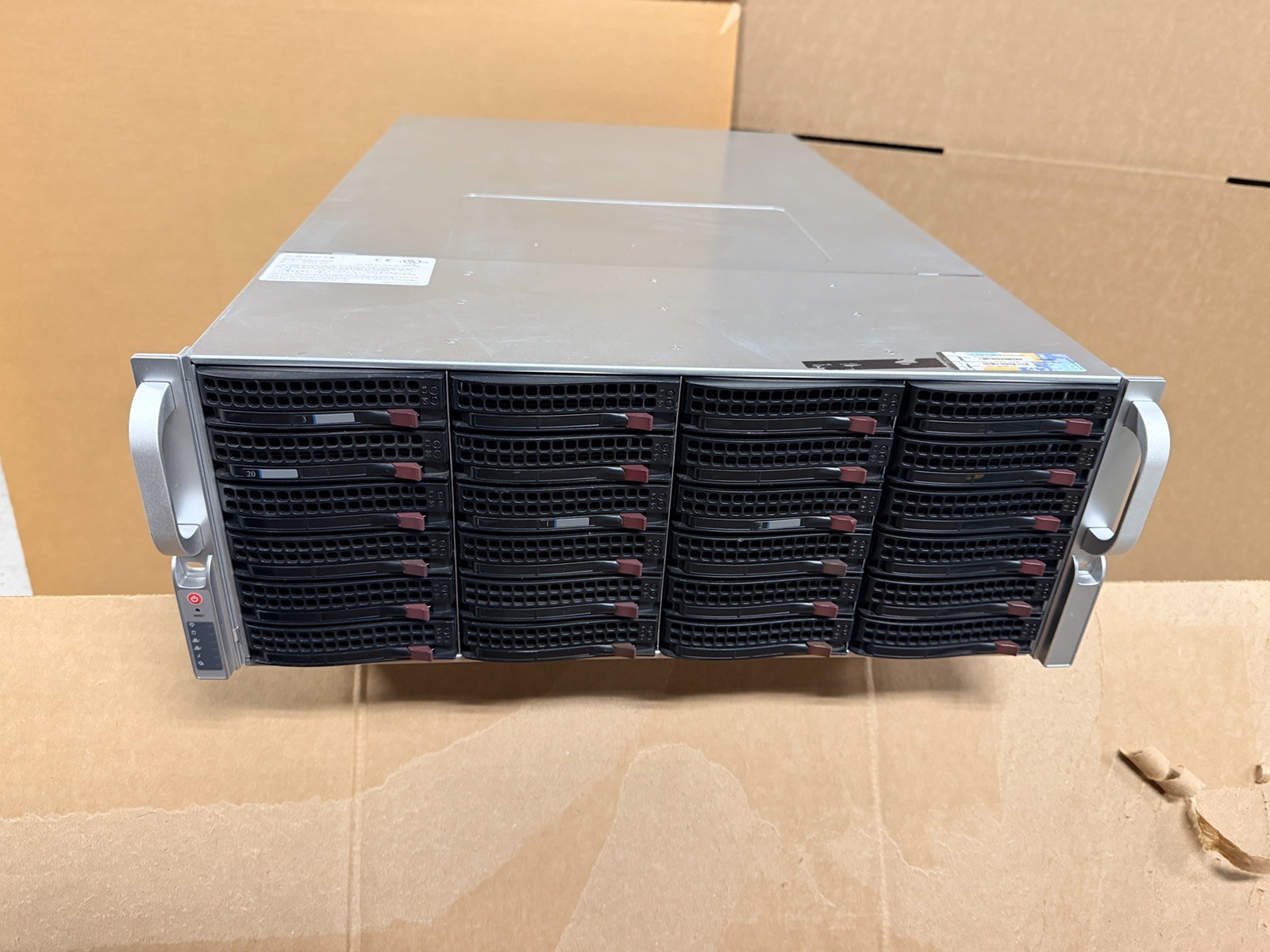Supermicro CSE-847 4U Server w/ X10SRH-CLN4F, E5-2620v3,36x 3.5" Drive Bays JBOD