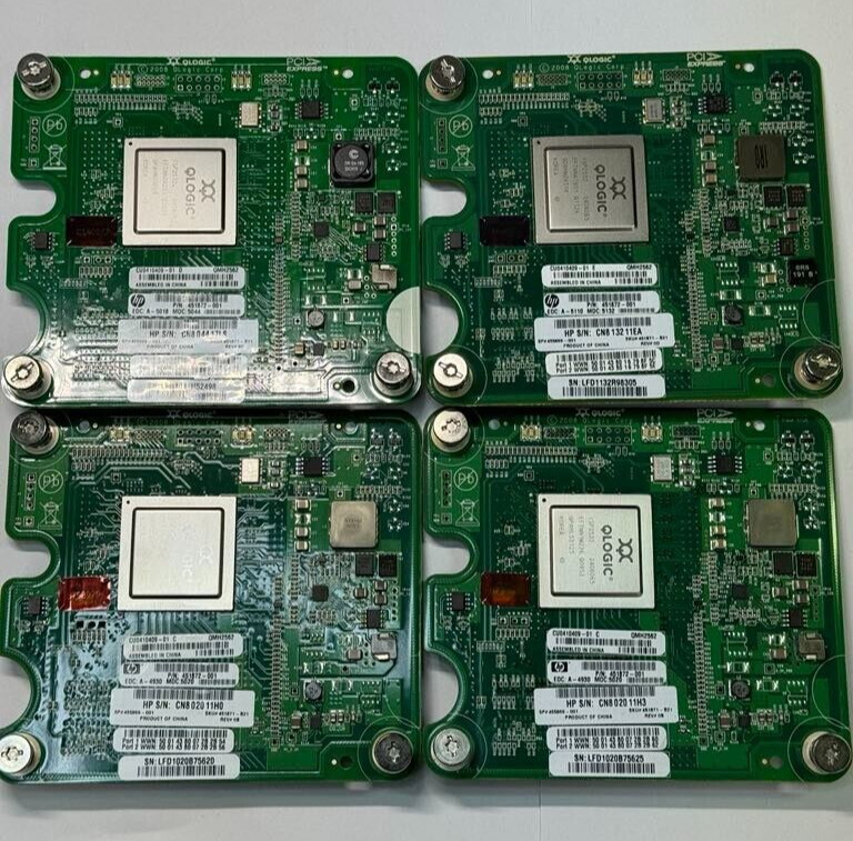 Lot of 4 HP 451872-001 455869-001 QLogic 8gb FC Host Bus Adapter Card QMH2562