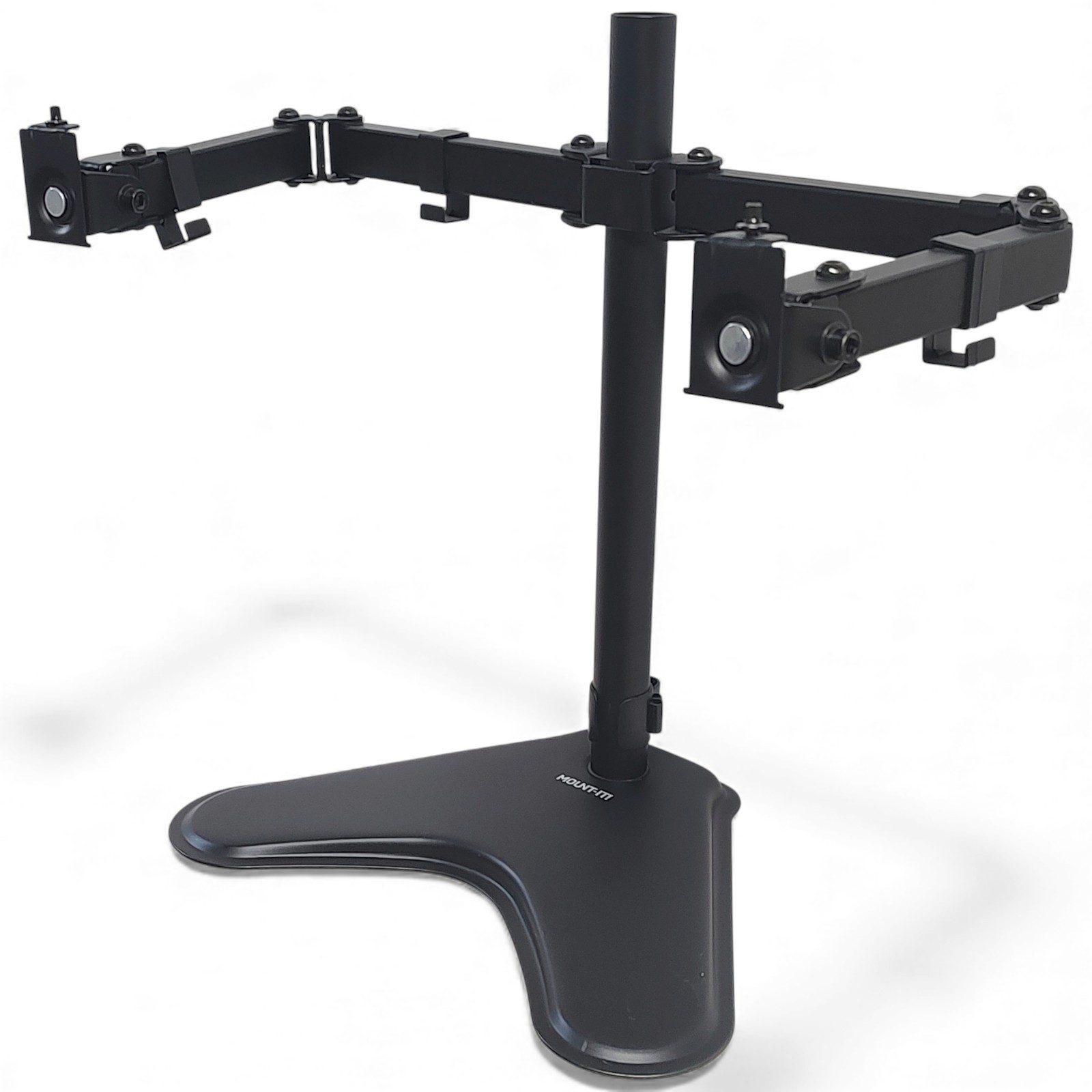 Mount-It MI-2781 Black Dual Monitor Desk Stand 18" (Read All)