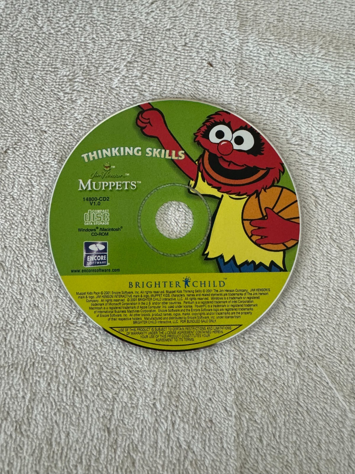 Jim Henson’s Muppet Kids Thinking Skills Brighter Child PC Windows