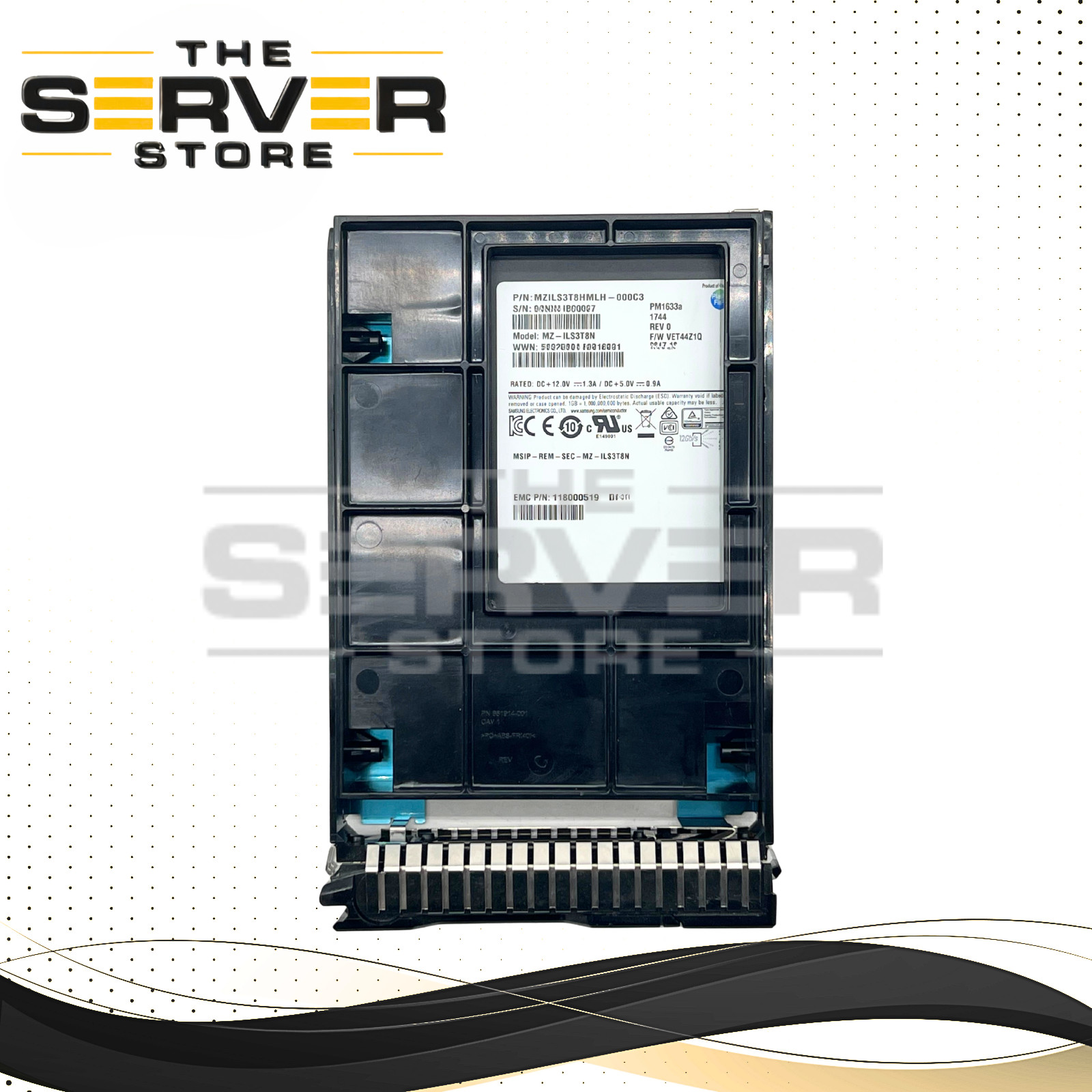 Samsung EMC 3.84TB SAS 12G RI 2.5" SSD PM1633a MZ-ILS3T8N LFF SCC HPE G8 G9 G10