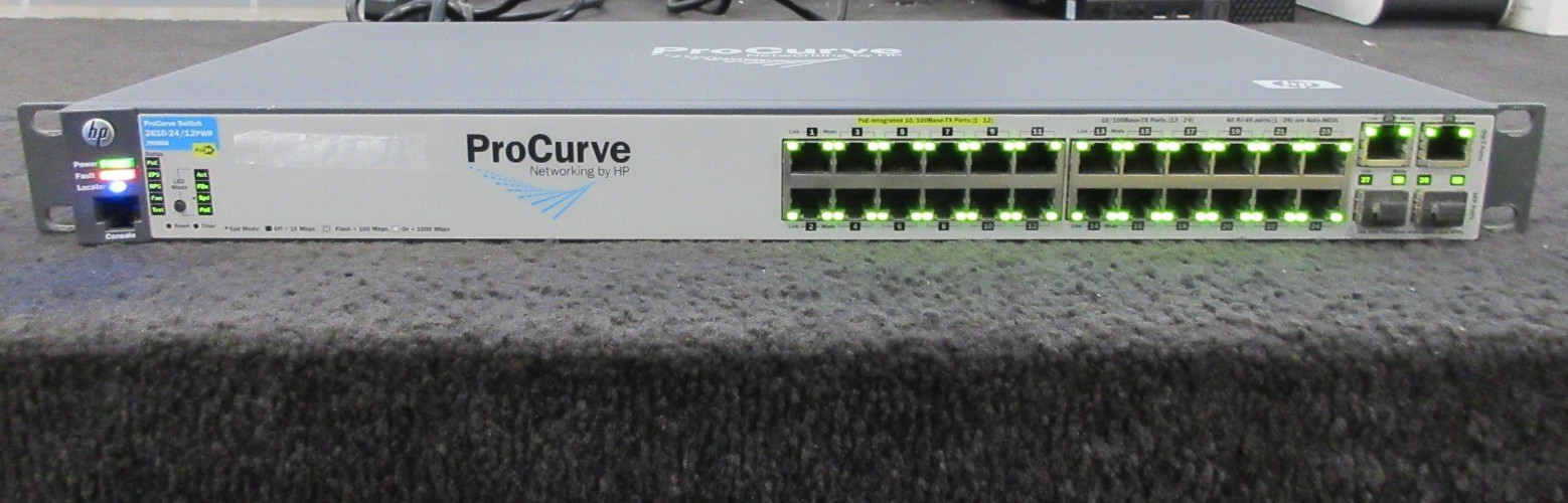HP J9086A 2610-24/12PWR ProCurve Ethernet Switch 24x 10/100 + 2x Gigabit + 2 SFP