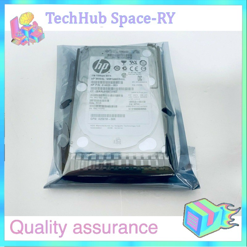 HPE 765453-B21 765868-001 1TB 6Gb/s SATA 7.2K 2.5" SFF 512e HARD DRIVE FOR G8 G9