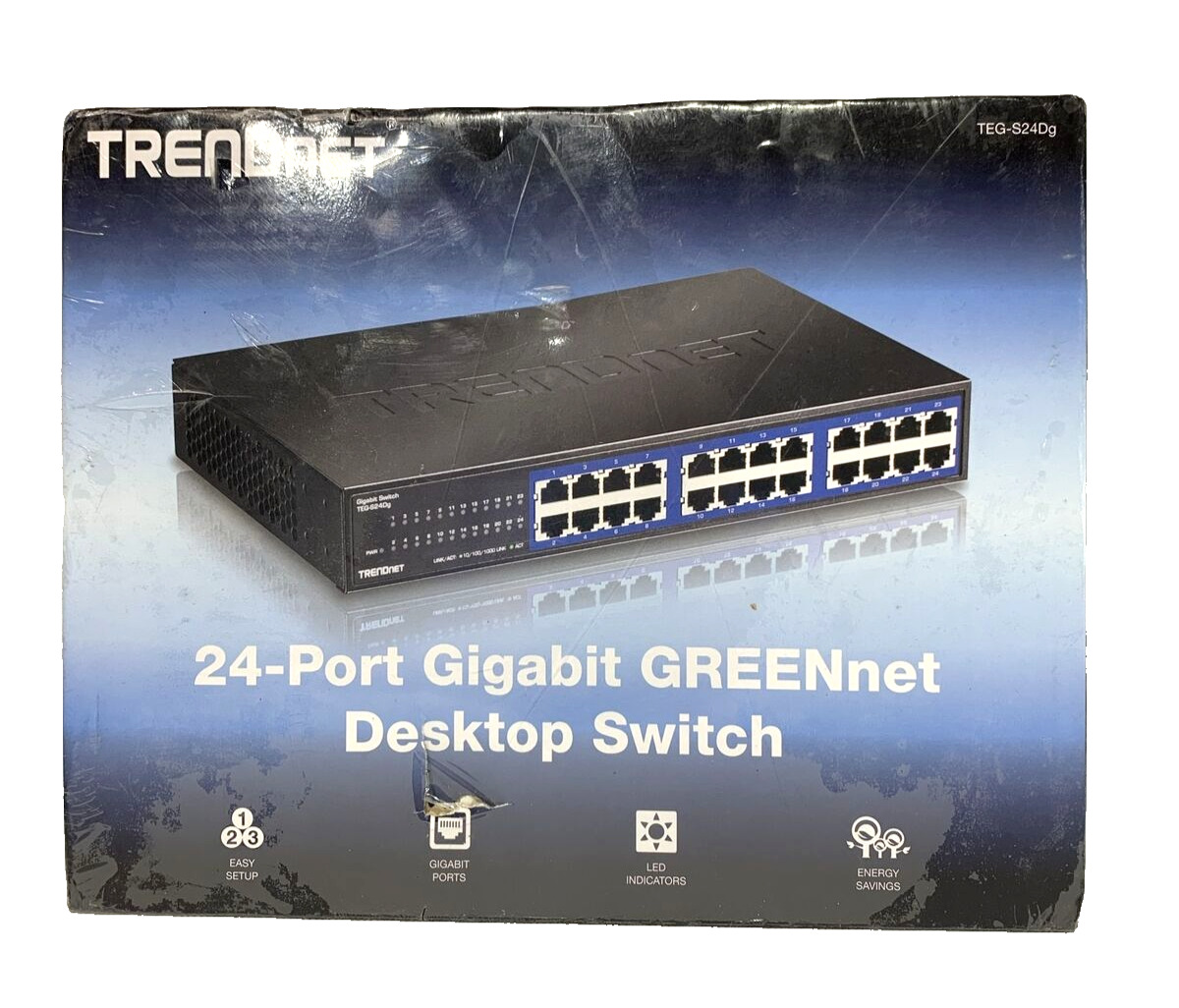 TRENDnet TEG-S24Dg, 24-Port Gigabit GREENnet Desktop Switch.