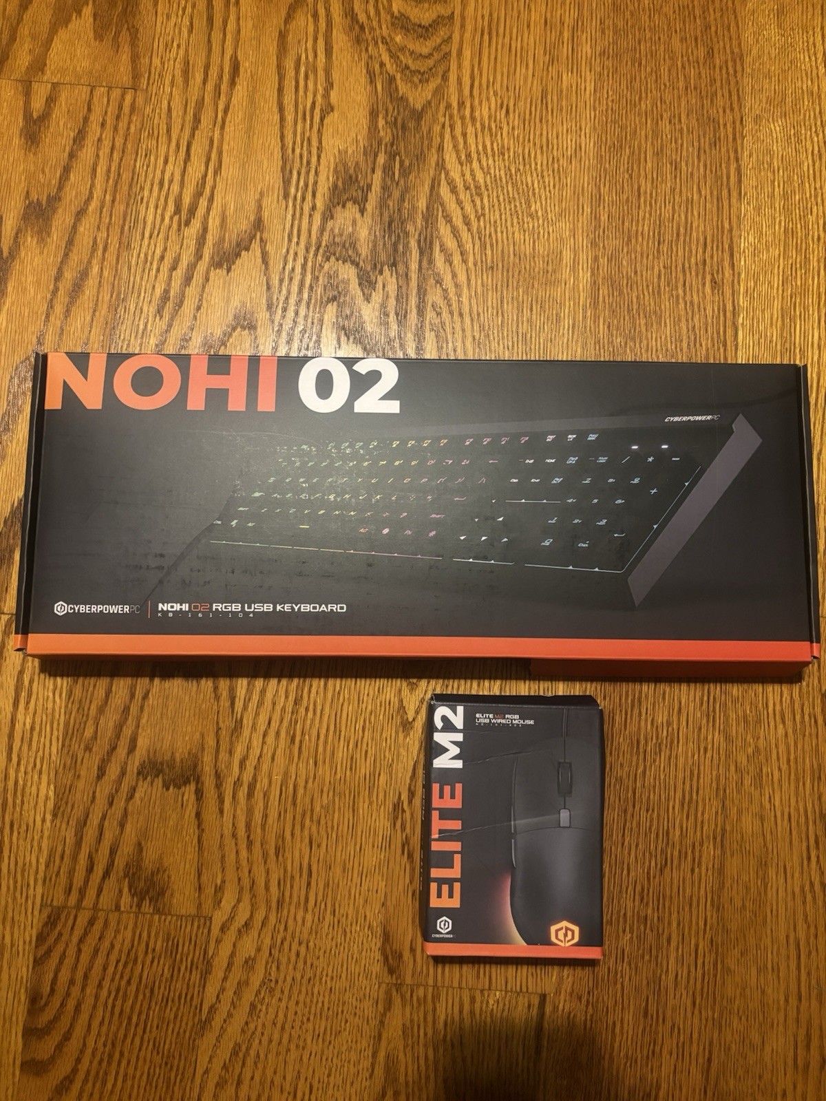 CyberPowerPC NOHI O2 RGB Wired USB Gaming Keyboard + Elite M2 Mouse