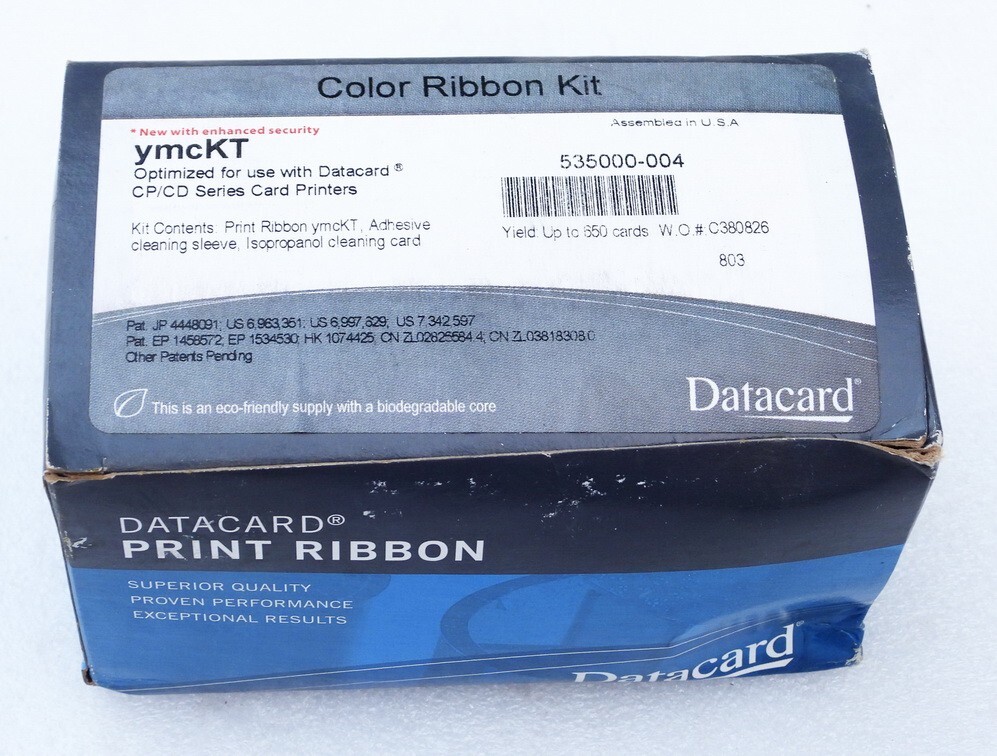 NEW DATACARD CP/CD SERIES PRINTER YMCKT COLOR MONOCHROME HIGH-QUALITY RIBBON KIT