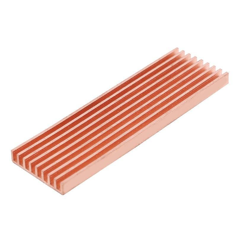 Pure Copper Heatsink Cooler Heat Sink Thermal Conductive Adhesive for M.2 2280