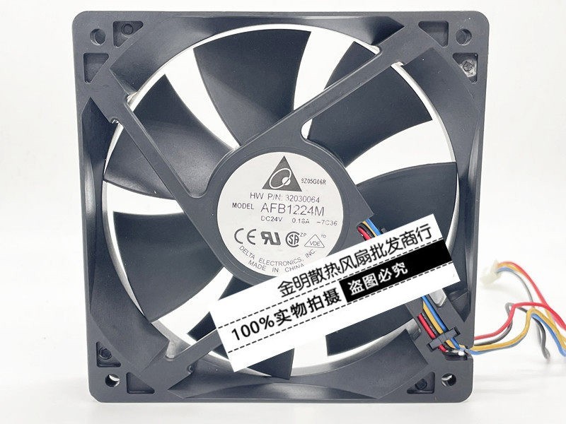 1PCS Delta 12025 AFB1224M 24V 0.18A DC Cabinet Inverter Cooling Fan